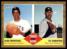 2011 Topps Heritage Then and Now Juan Marichal / San Francisco Giants/New York