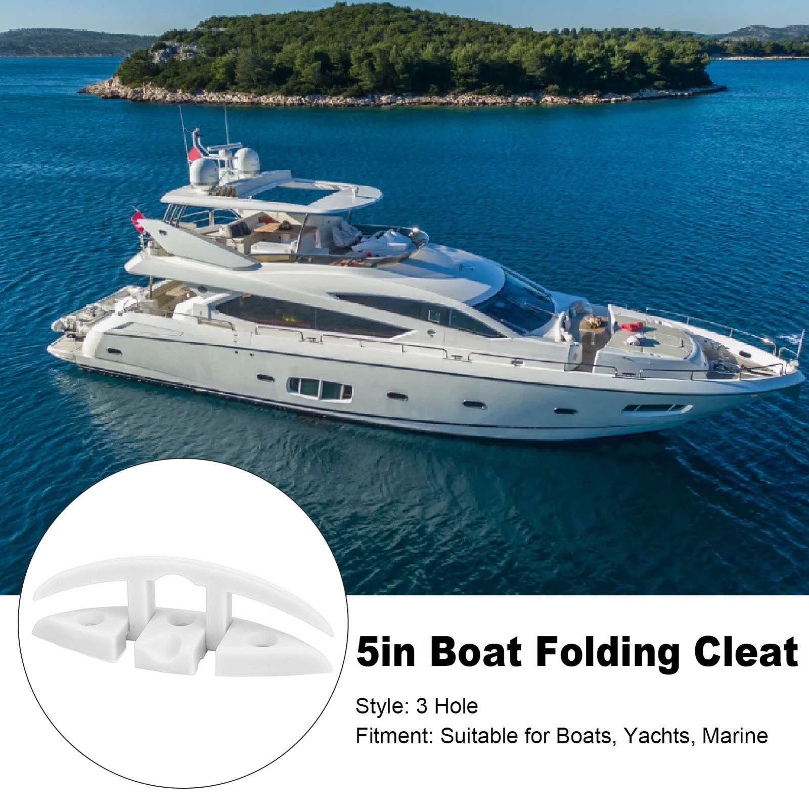 4 Sets Folding Cleat 5 3 Holes Marine Grade Nylon High Strength Flip Up Dock