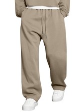 JMIERR Mens Baggy Sweatpants Wide Leg Lounge Workout Gym Travel Pants Streetw...