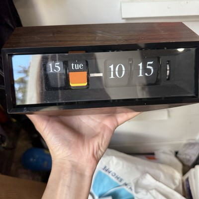 Extremely RARE COPAL CASLON 602 Flip Clock PLUG Day-Date- MCM