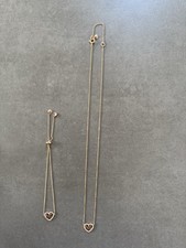 Rosegoldene Kette mit Passendem Armband 925 Sterling Silber Michael Kors Neu