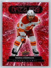 2022-23 Upper Deck #DZ-10 Rasmus Andersson Calgary Flames Dazzlers Red