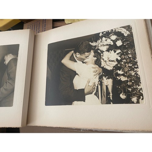 Spencer Dunbar Studio Vintage 1950s Wedding Photograph Album Book B&W Photos 14"