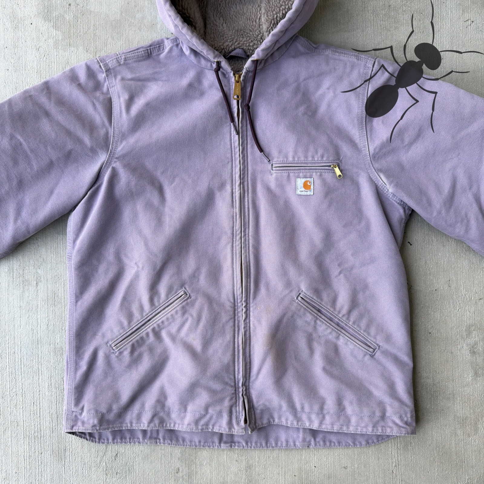 Carhartt WOMENS WJ141 purple sierra work wear jacket thumbnail 3