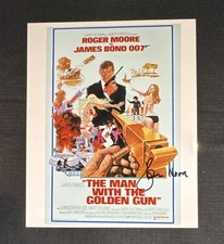 Roger Moore Signed "The Man with the Golden Gun" 8x10 photo, JSA Authenticated