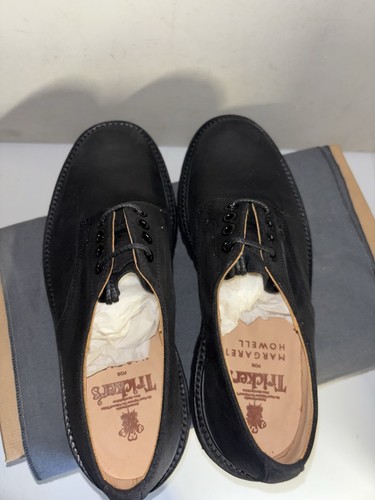 Trickers Margaret Howell Daniel Black Leather Tramping Shoes Size 6.5 New 299 - Imagen 9 de 13
