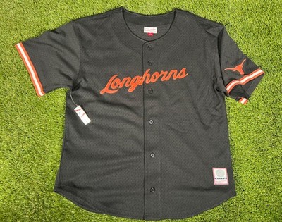 NWT University of Texas Longhorns College Retro Baseball Jersey