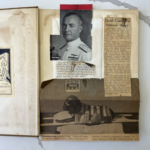 Admiral Wags 1st Edition 1943 Fanny Jessop Sherman Vintage Newspaper Clippings - Picture 8 of 19