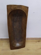 Antica Madia Trogolo in Legno Scavato a Mano 96cm – Arte Contadina Rustica
