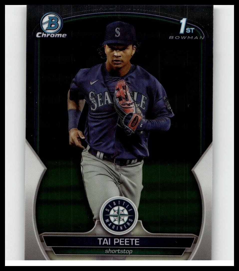 2023 1st Bowman Chrome Tai Peete #BDC-28 Mariners RC