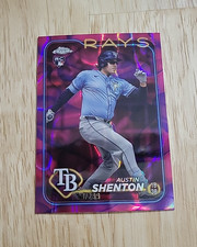 2024 Topps Chrome AUSTIN SHENTON Magenta Purple Lava Lamp Refractor /299 Rookie