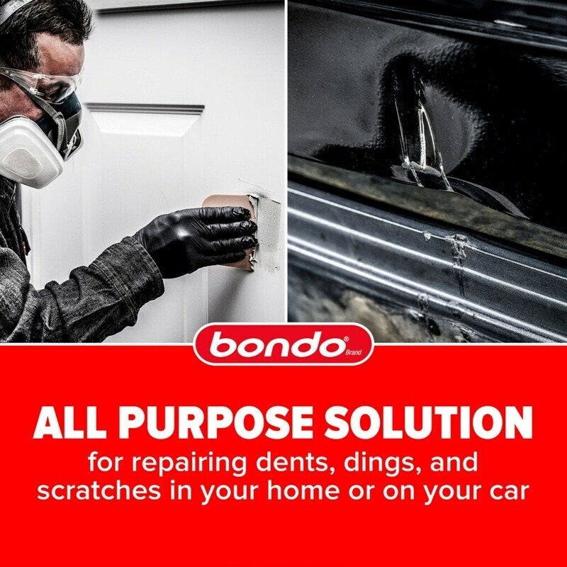 Lightweight Filler Two-Part Repair Fast Cure Non-Shrink Multi-Surface 1 Quart US