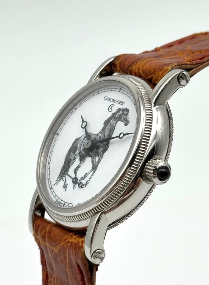 Chronoswiss Orea Ladies Watch - Custom Made Hand-Painted Enamel Dial - 28mm - Image 4 of 4