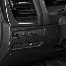 For Nissan Rogue X-Trail 2021-25 Real Carbon Fiber Headlight Switch Panel Cover