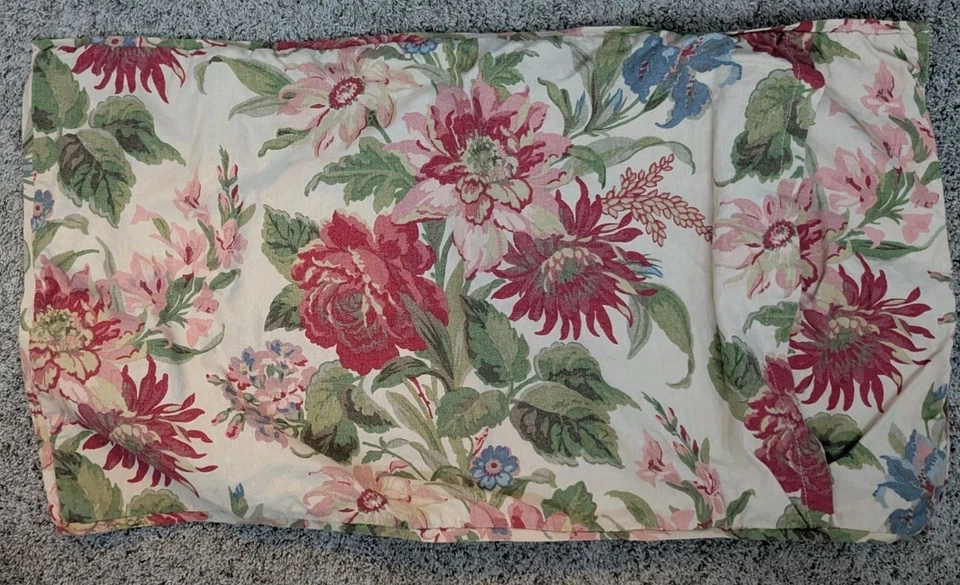 Pottery Barn Marla Floral Linen Pillow Cover 36 x 20 Cottage Shabby Chic - Image 4 of 4
