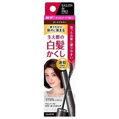 SALON de PRO Color On Retusche Haarfarbe Dunkelbraun Grau Haar Cover Up Japan...