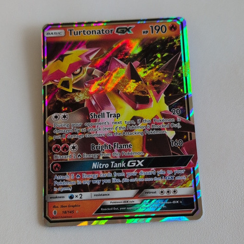 The Pokémon Company Turtonator GX 18/145 Guardians Rising Ultra Rare Holo (EN)