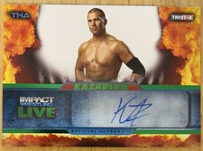 2013 Tristar TNA Impact Wrestling Frankie Kazarian Green Autograph Auto /50