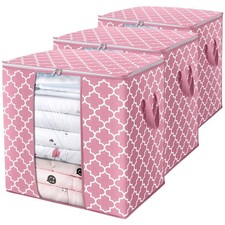 Storage Bags 3 Pack 100L Clothes Organization and Storage Containers Large ...