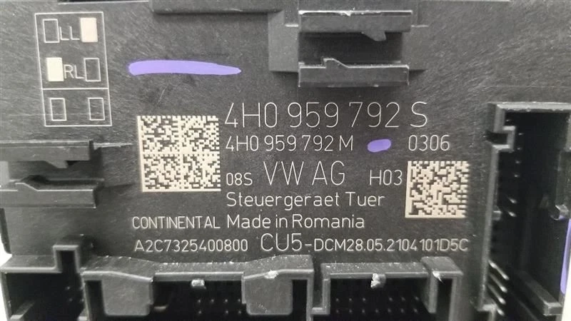 22 MÓDULO CONTROL PUERTA PASAJERO DERECHO PORSCHE 718 BOXSTER S 982 4H0959792S Foto 3 de 4
