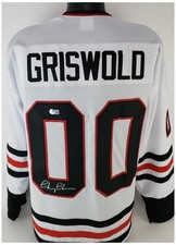 Chevy Chase Autographed Clark Griswold Christmas Vacation Movie Jersey BAS Witne
