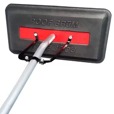 Oversized Foam Snow Rake with 3-Piece 12 Ft. Handle for Large Vehicles, RV, Work