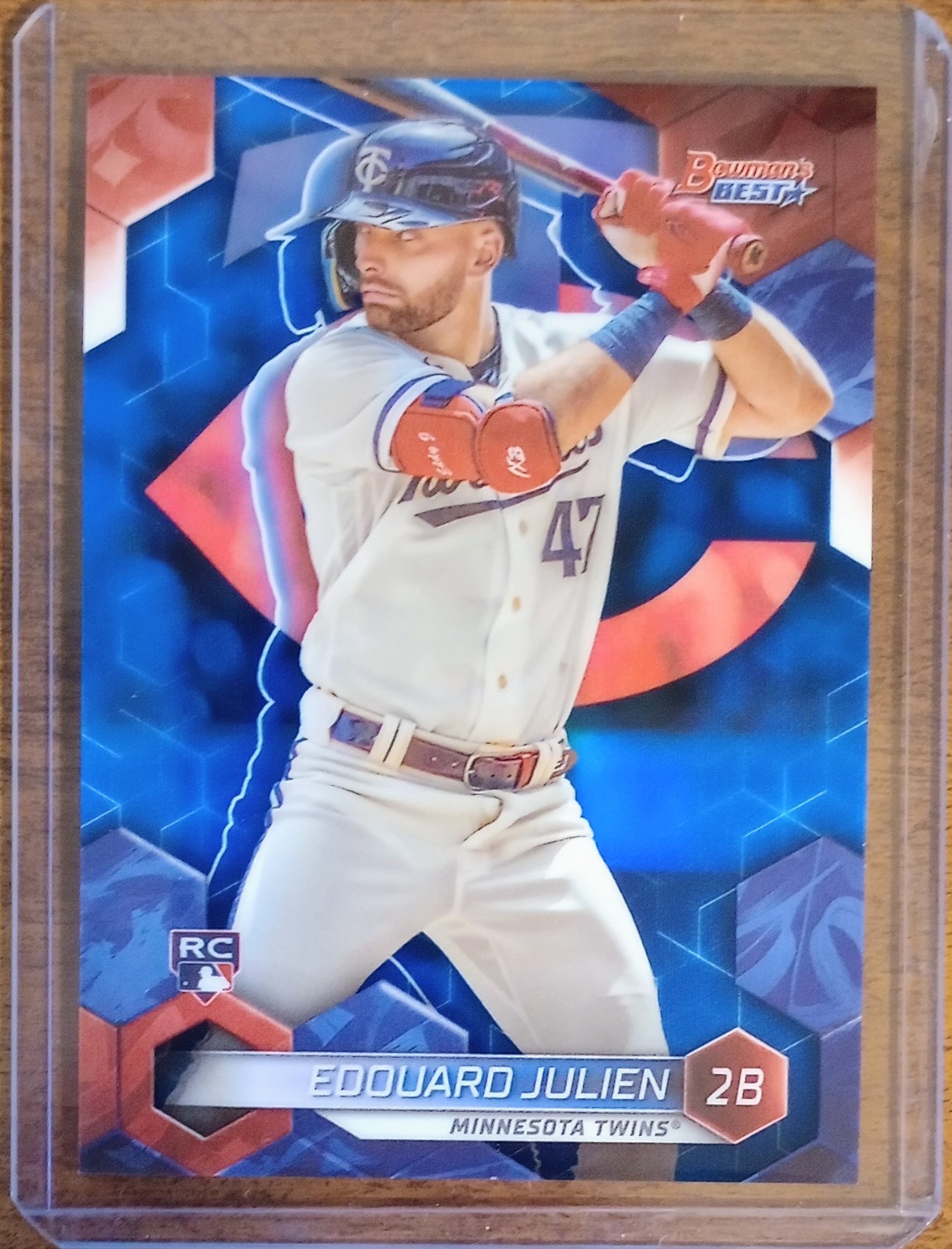 Edouard Julien 2023 Bowman's Best #36 Blue Refractor /150 Rookie Card RC