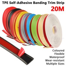 20M U-Shape Flexible Edge Banding Self Adhesive Furniture Molding Trim Strip TPE