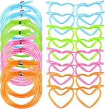 8 Pcs Eyeglasses Plastic Silly Drinking St Eyeglasses DIY in Cute Heart
