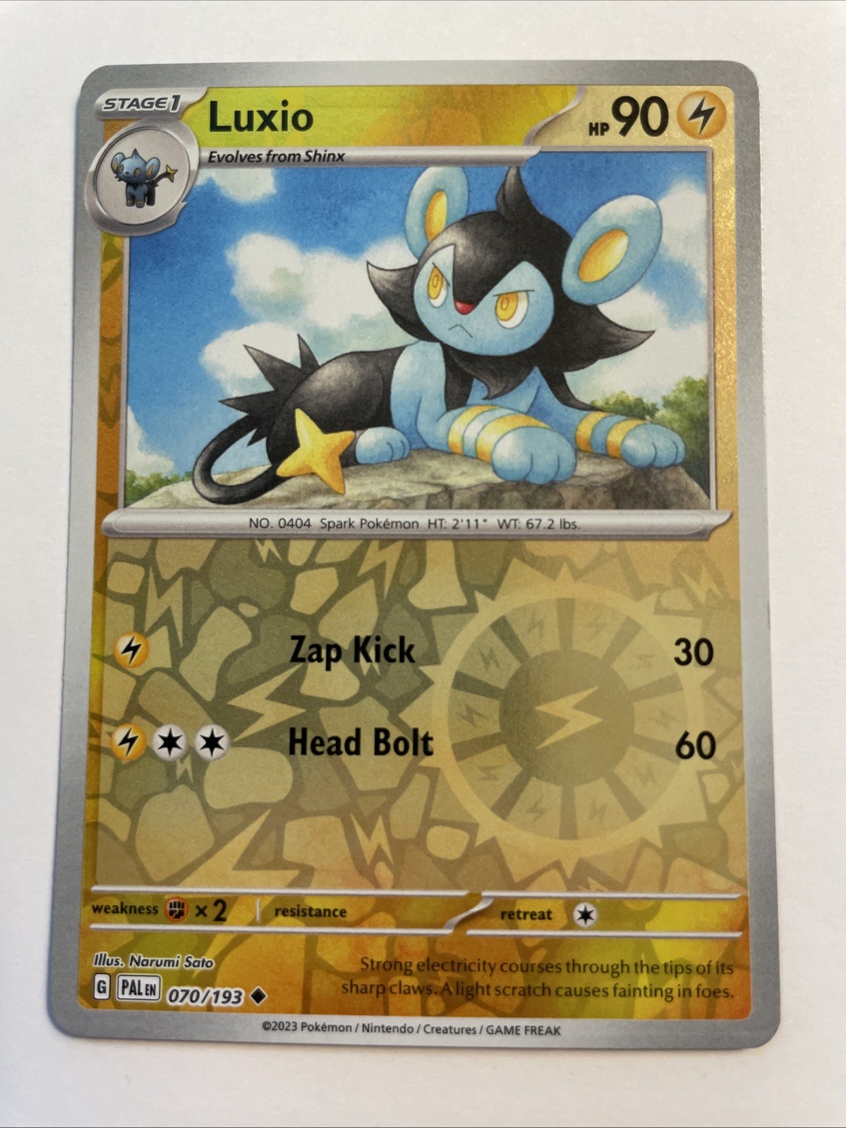Luxio 070/193 - Sv02: Paldea Evolved Reverse Holo (NM)