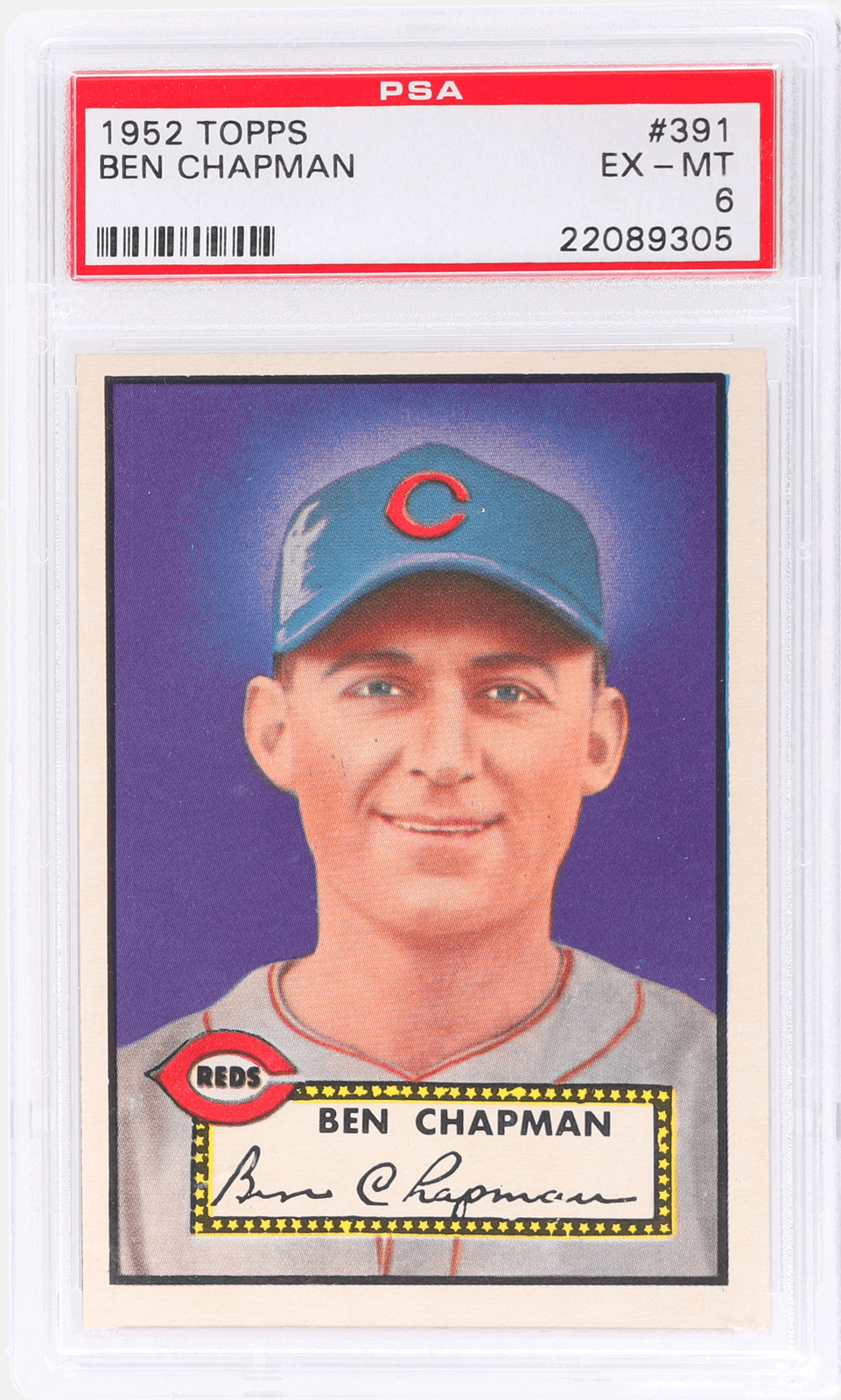 1952 Topps Ben Chapman #391 PSA 6
