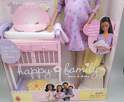 Barbie Happy Family Midge & Baby Rare Pregnant African American