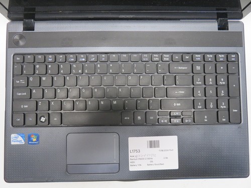 Acer Aspire 5733Z-4851 Laptop Intel Pentium P6200 2GB No HD/Batt - Broken Hinges - Picture 14 of 15