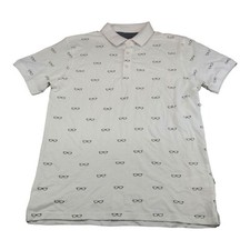Peter Werth Men's Polo Shirt White Short Sleeve Size M 21 x 29 NWT