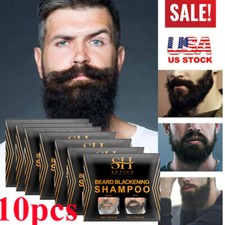 SEVICH Men Black Beard Simple Hair Dye Color Shampoo Permanent Darkening Hair US