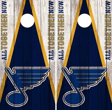 St. Louis Blues Cornhole Wrap NHL Vintage Game Board Skin Set Vinyl Decal CO358