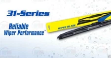 1x 16" ANCO 31-16 Windshield Wiper Blade 31-Series 16" inch Black Metal