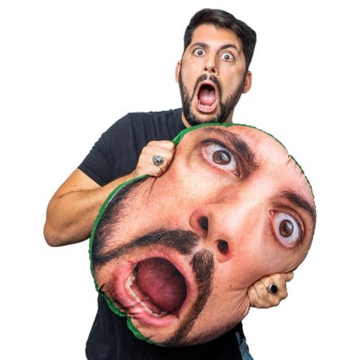 Personalisiertes extra großes Mega Mush Cush  - lustiges Neuheit Foto Gesichtskissen