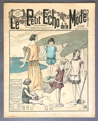 [Hand-Coloring]   Le Petit Echo de la Mode   XLIV, No. 30  July 12, 1922