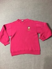 VTG Signal Sweater Womens Large Pink Tweety Bird Looney Tunes Embroidered
