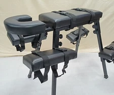 Spanking Bench Portable Bench Flogging BDSM Bench Black Color With  Headrest