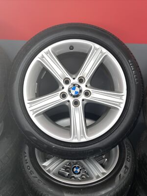 BMW 3 Series Alloy Wheel With Tryes Fitted On. 2008/09/10/11/12 Set Of ...