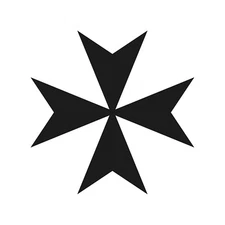 Maltese cross Vinyl Decal Cross Christian Religious symbol Sticker