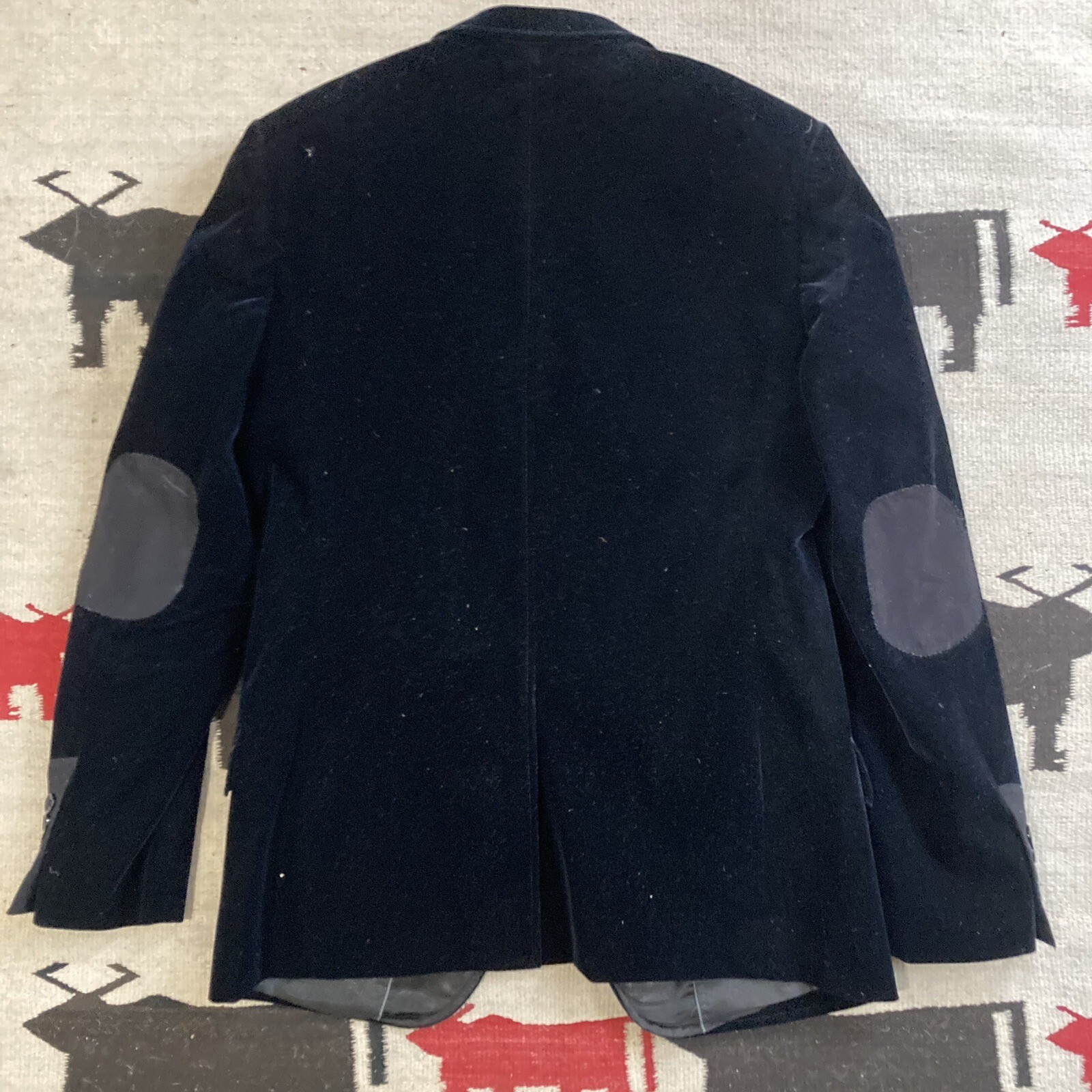 Dark Blue Velvet Suit Tuxedo Men Sz 38R Slim eBay