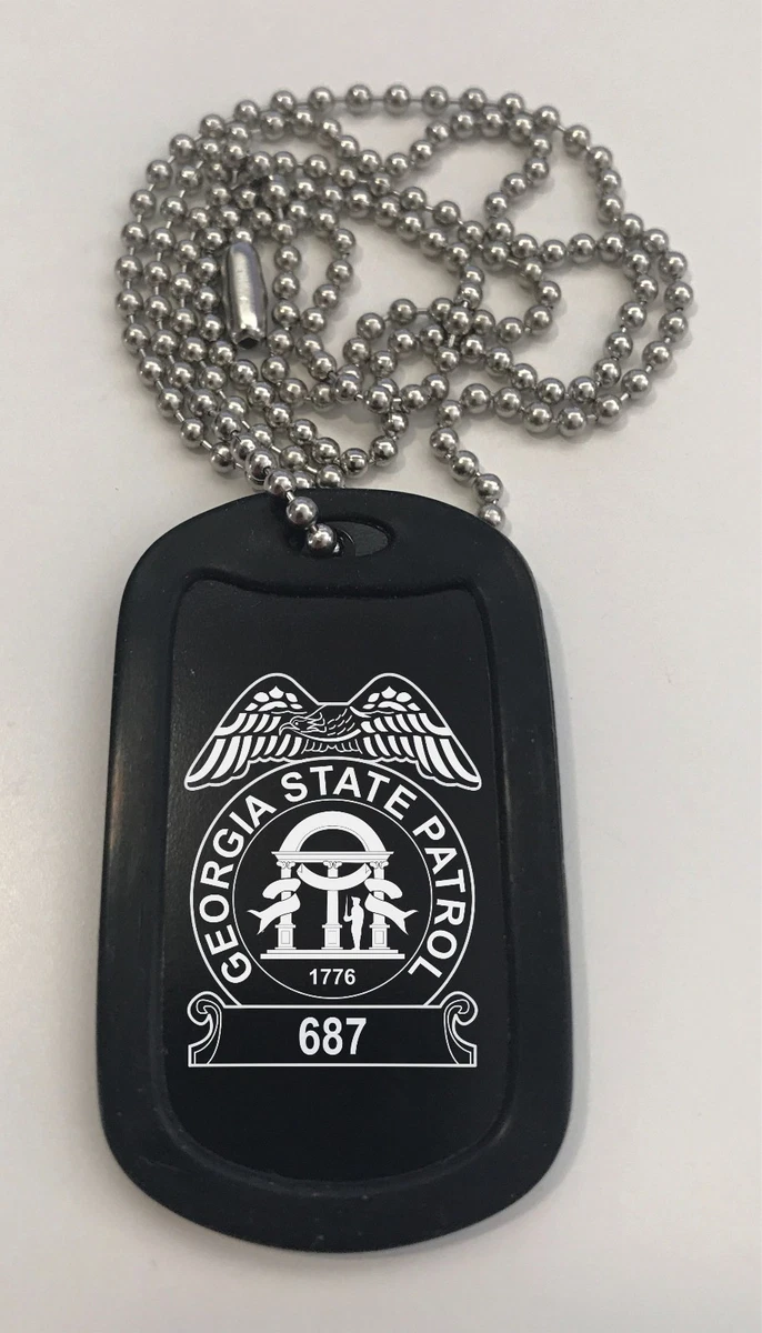 Personalized Engraved // Police Dog Tag Necklace // Trooper | eBay