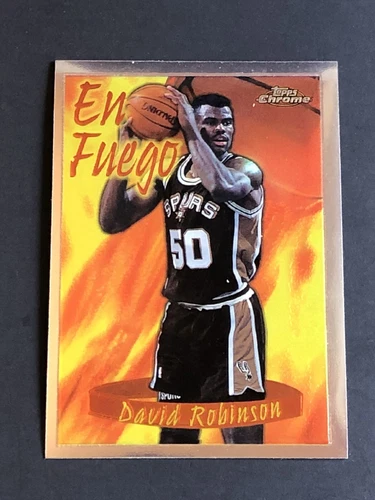 1996-97 Topps Chrome Season's Best En Fuego #5 David Robinson San Antonio Spurs