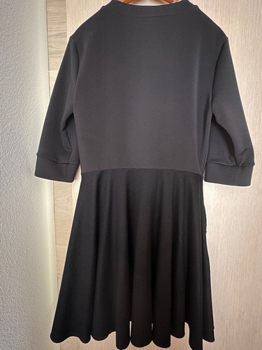 Viktor&rolf 3/4 Sleeves Black Wool /Polyester Dress 44 New - Picture 3 of 15