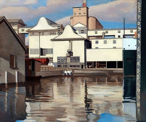 Pintura de planta River Rouge por Charles Sheeler reproducción - Imagen 1 de 3