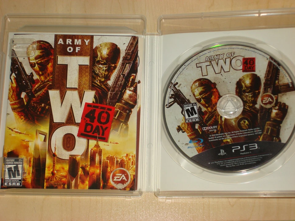 Sony PlayStation 3 (PS3) - ARMY OF TWO: THE 40th DAY - Complete - Image 3 of 3