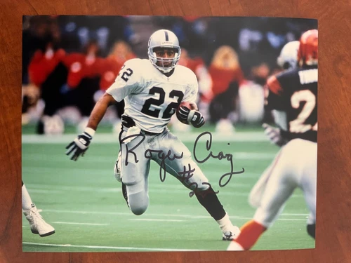 Roger Craig signed LOS ANGELES RAIDERS 8 X 10 Photo